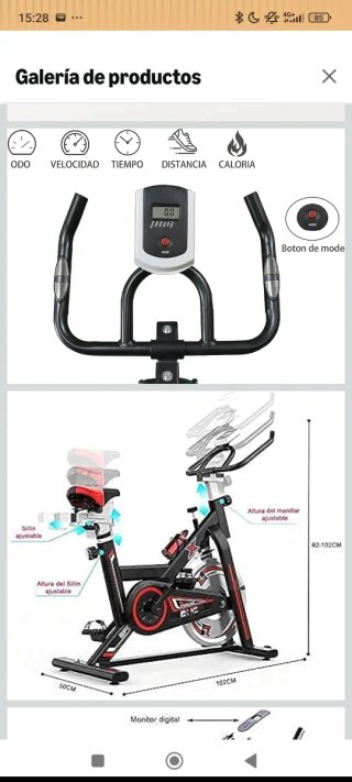 Bicicleta Estática de Spinning