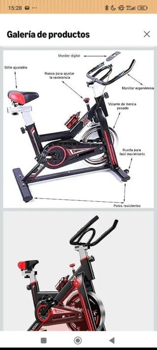 Bicicleta Estática de Spinning