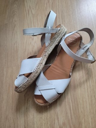 Sandalias de esparto Toni Pons blancas