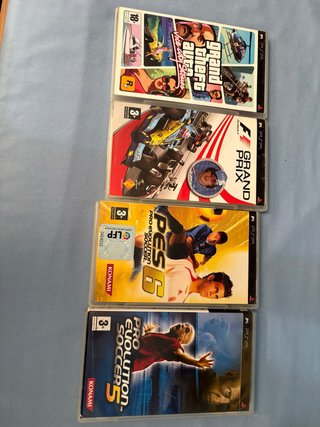 Juegos PSP: F1, PES 5 y 6. GTA VENDIDO