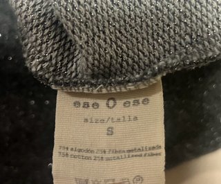 Talla S. Jersey de punto fino “ese O ese”