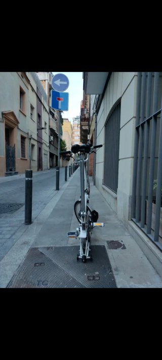 Bicicleta Plegable Brompton Blanca