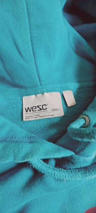 Sudadera con capucha wezc turquesa Talla S