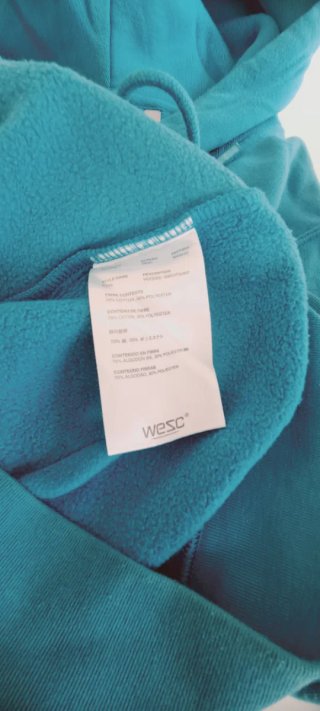 Sudadera con capucha wezc turquesa Talla S