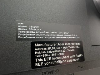 Monitor Acer 24 Negro