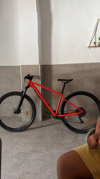 Bicicleta de Montaña Rockrider naranja