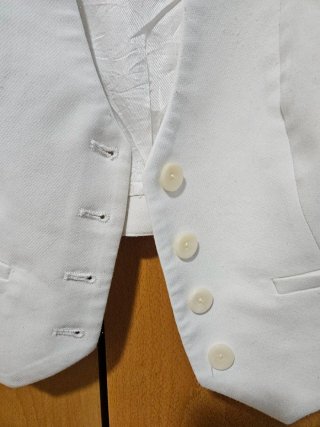 Chaleco Sastre Blanco Zara Talla XS