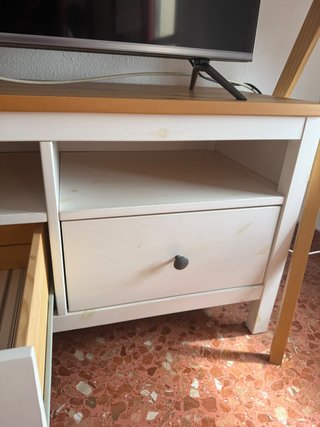 Mueble TV IKEA Hemnes Madera Blanca