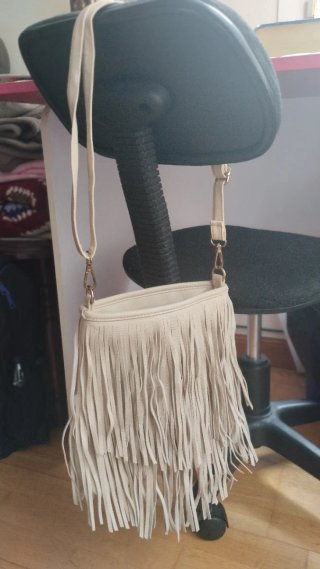 Bolso/bandolera de flecos estilo boho