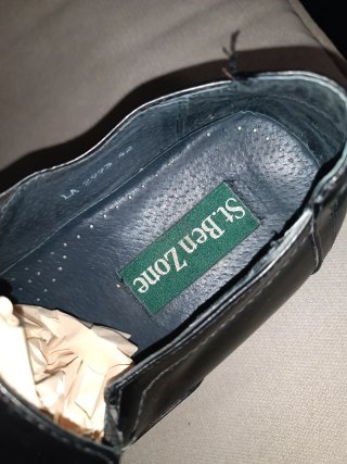 Zapatos Mocasines Clásicos Negros Talla 42 piel