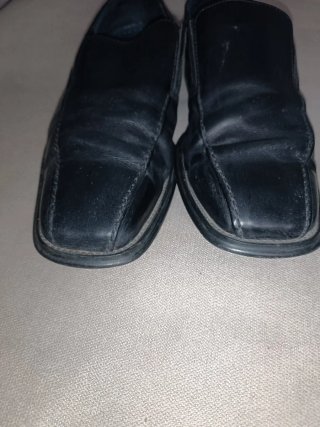 Zapatos Mocasines Clásicos Negros Talla 42 piel