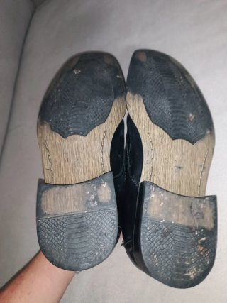 Zapatos Mocasines Clásicos Negros Talla 42 piel
