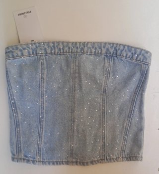 Top Vaquero con Brillo Pull&Bear Talla S