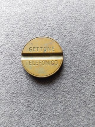 Ficha Telefónica Antigua Gettone Italiano