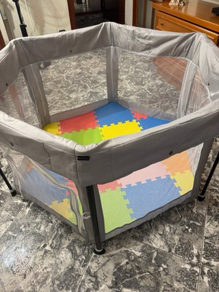 Parque Infantil Hexagonal Gris