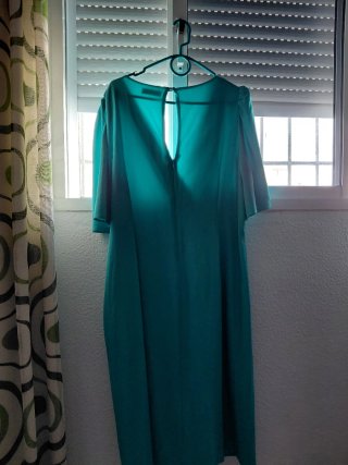 Vestido de fiesta color turquesa