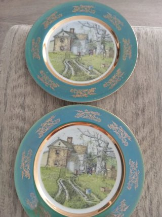Set de 2 Platos Decorativos