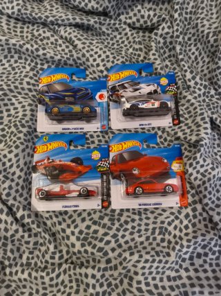 Lote de 4 Coches Hot Wheels