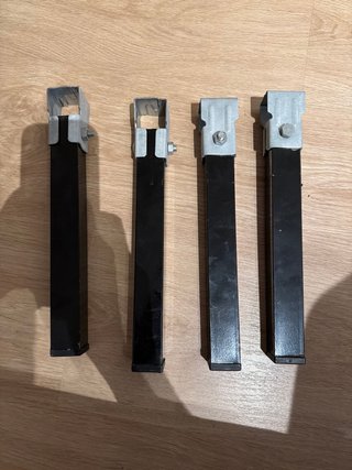 Patas de somier metálicas (4 unidades)