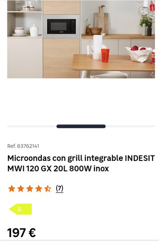 Microondas Integrable Indesit