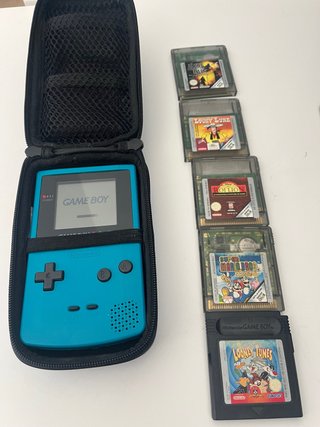 Nintendo Game Boy Color Azul + 5 Juegos
