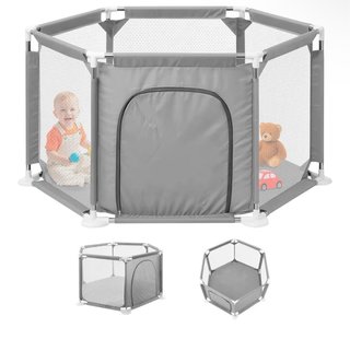 Parque Infantil para Bebé Gris