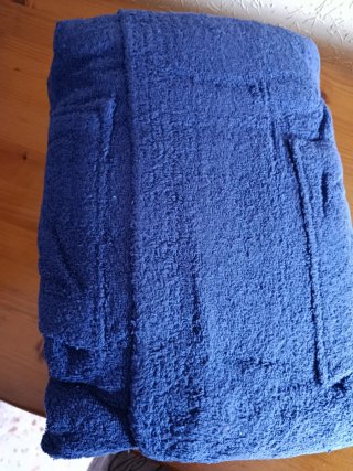 Albornoz con capucha Novotextil azul