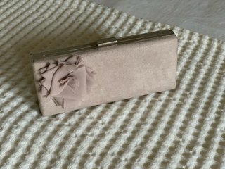 Bolso de fiesta beige rosado