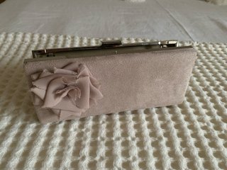 Bolso de fiesta beige rosado
