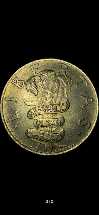Moneta 200 Lire San Marino 1995