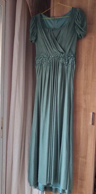 Vestido largo fiesta verde Talla XL