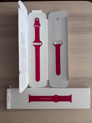 Correa Apple Watch Nueva Sport Roja 45mm