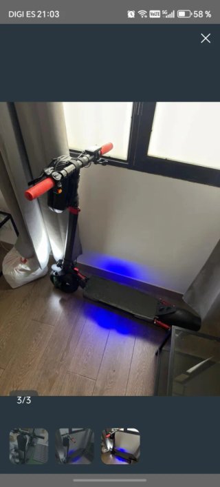 Patinete eléctrico para piezas