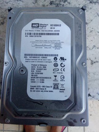 Western Digital WD1600AVJS Hard Disk Drive