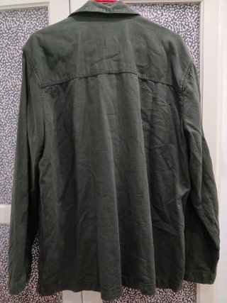 Sahariana Zara Lino Hombre XL Verde Oscuro