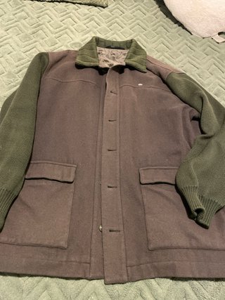 Chaquetón Lacoste Marrón y Verde