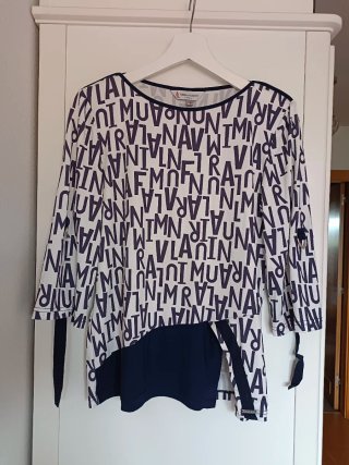 Blusa Chema Blanco Estampada