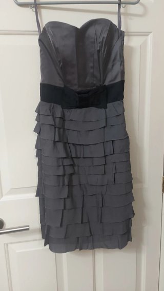 Vestido H&M Gris y Negro