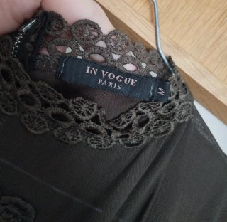Blusa de Encaje In Vogue Marrón Talla M