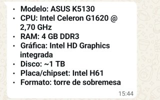 Torre PC ASUS K5130