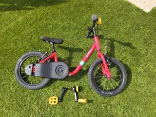Bicicleta infantil 14 pulgas.  2 en 1 Btwin