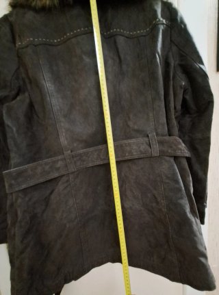 Chaquetón señora cuello piel desmontable