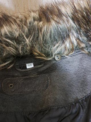 Chaquetón señora cuello piel desmontable