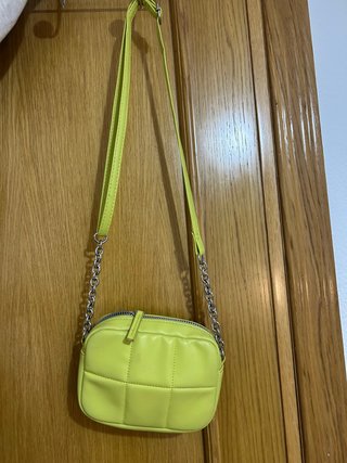 Bolso Bandolera Acolchado Verde Lima