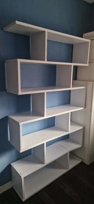 Estantería de Diseño Blanca