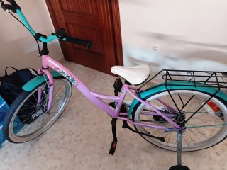 Bicicleta Infantil Rosa y Turquesa