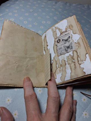 Diario antiguo artesanal