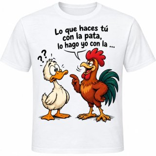 Camiseta El Pato y el Pollo, NUEVA, talla a elegir