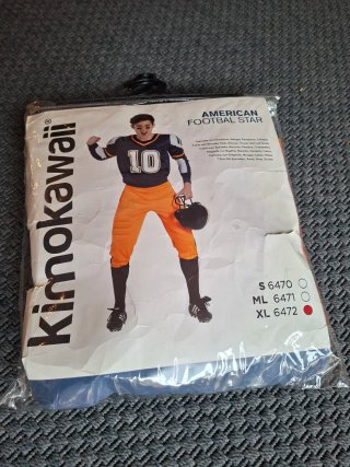 Dos disfraces jugador Fútbol Americano Kimokawaii