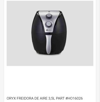 Freidora de Aire Oryx 3,5L